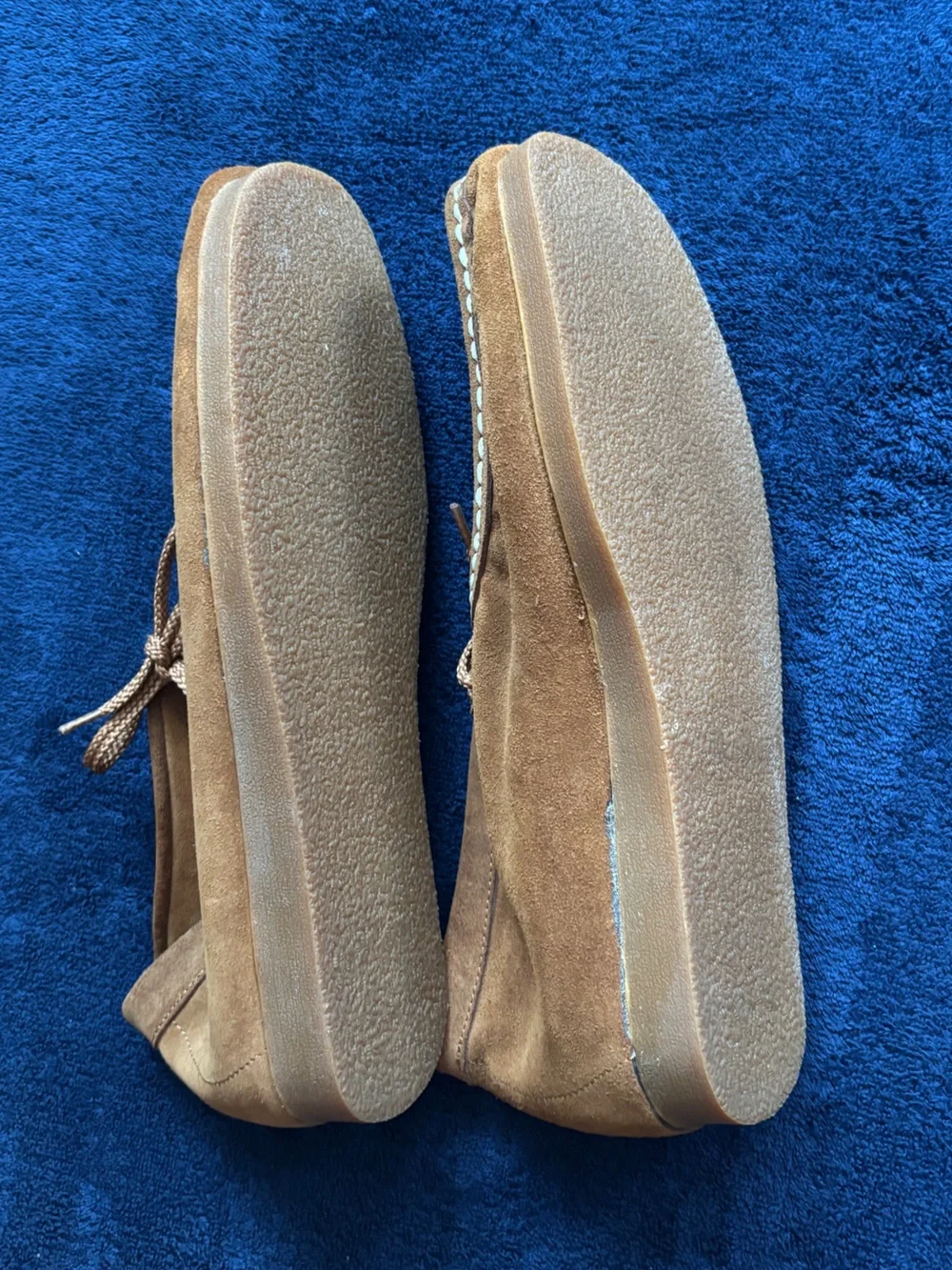 Men's Suede Moccasin Loafers in Brown